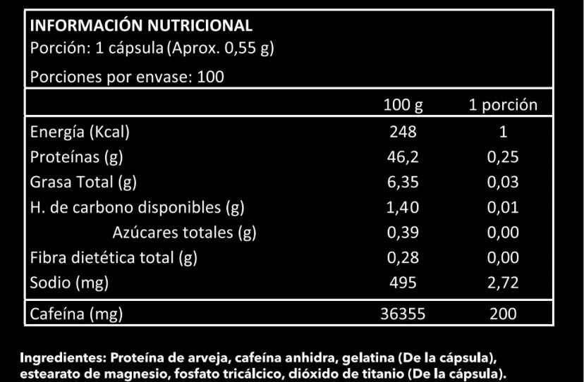 Cafeína RH45 100 Capsulas