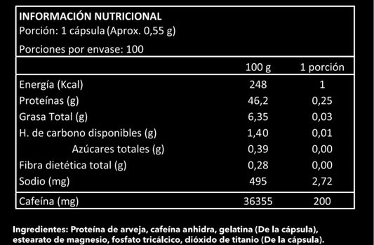 Cafeina RH45 100 Capsulas