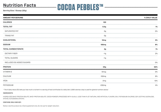 ISO 100 1.4 LB Cocoa Pebbles